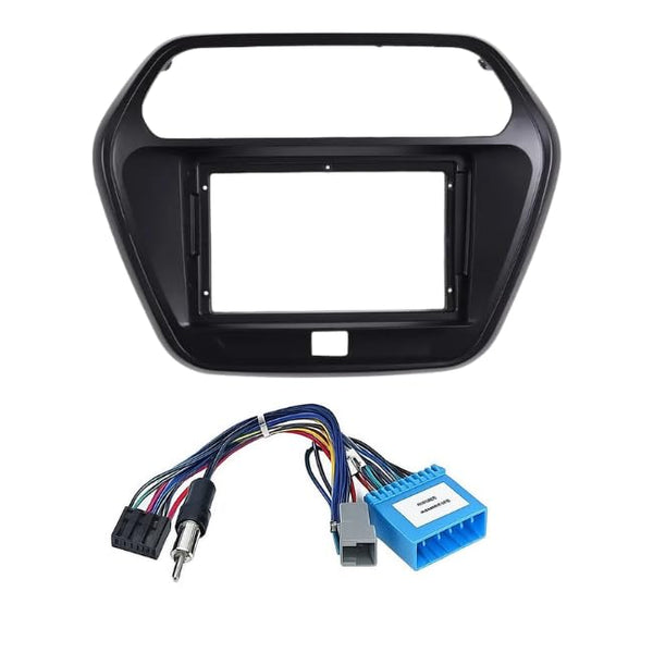 9 inch Car Android Frame Compatible with Mahindra TUV 300 2015 | Includes Plug & Play Wiring Harness | Premium ABS Material | Scratch & Heat Resistant Design