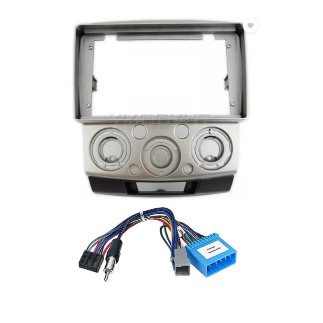 9 inch Car Android Frame Compatible with Ford Endeavour 2006-2015 | Includes Wiring Harness Dashboard Panel | Durable & Scratch-Resistant | Easy Plug & Play Installation