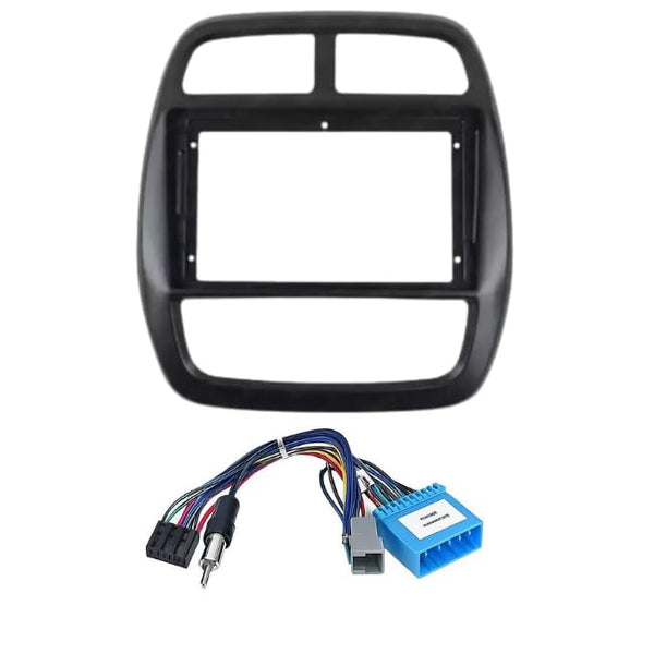 9 inch Car Android Frame Compatible with Renault Kwid 2012-2019 | Includes Plug & Play Wiring Harness | Premium ABS Material | Scratch & Heat Resistant Design