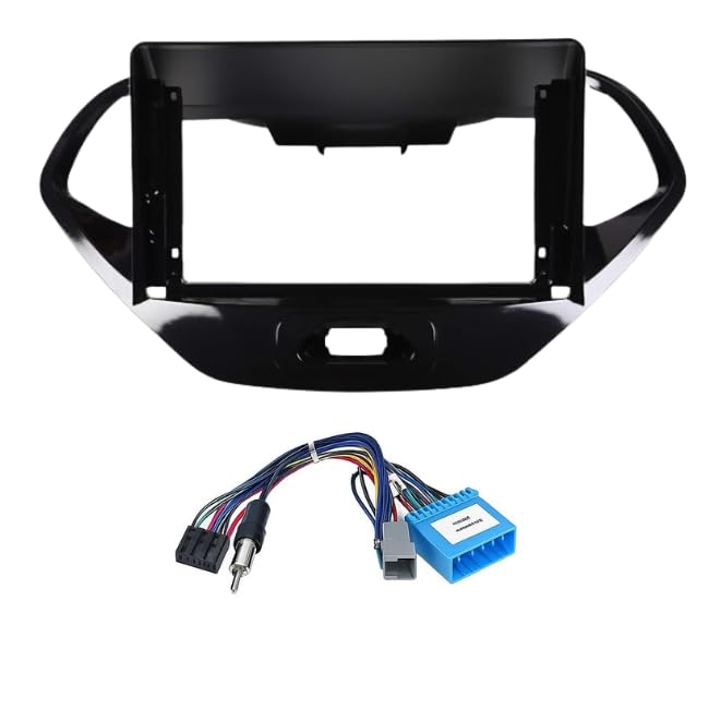 9 inch Car Android Frame Compatible with Ford Aspire | Includes Wiring Harness Dashboard Panel | Durable & Scratch-Resistant | Easy Plug & Play Installation