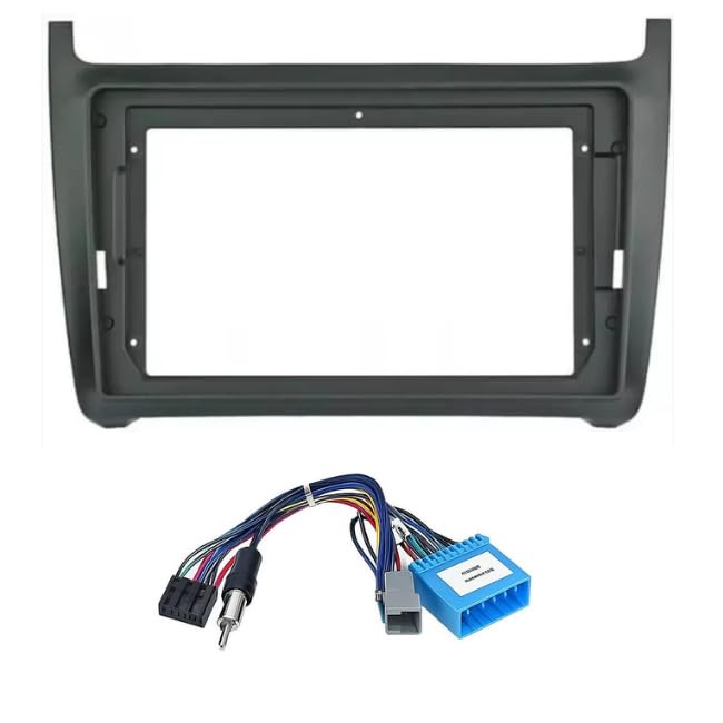 9 inch Car Android Frame Compatible with Volkswagen Polo | Includes Plug & Play Wiring Harness | Premium ABS Material | Scratch & Heat Resistant Design