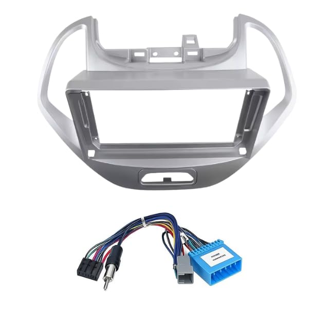 9 inch Car Android Frame Compatible with Ford Figo Freestyle | Includes Wiring Harness Dashboard Panel | Durable & Scratch-Resistant | Easy Plug & Play Installation