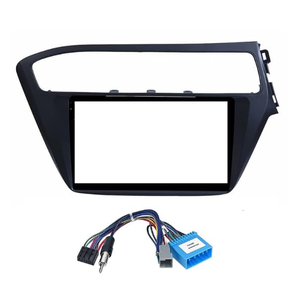 Modorwy 9" Car Android Frame Compatible with Hyundai i20 Elite 2018-2019 | Includes Wiring Harness Dashboard Panel | Durable & Scratch-Resistant | Easy Plug & Play Installation