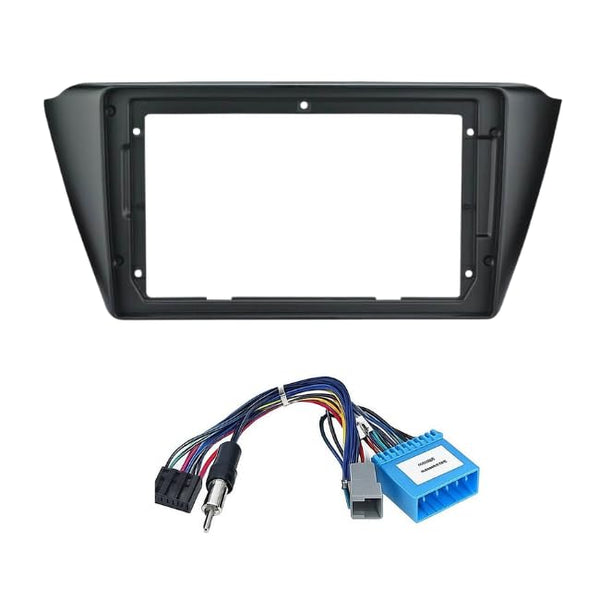 9 inch Car Android Frame Compatible with Skoda Fabia | Includes Plug & Play Wiring Harness | Premium ABS Material | Scratch & Heat Resistant Design
