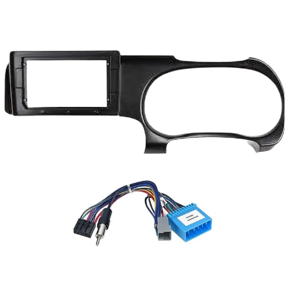 Modorwy 9" Car Android Frame Compatible with Hyundai Aura | Includes Wiring Harness Dashboard Panel | Durable & Scratch-Resistant | Easy Plug & Play Installation