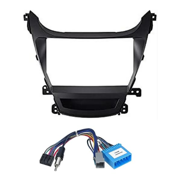 Modorwy 9" Car Android Frame Compatible with Hyundai Elantra 2014-2016 | Includes Wiring Harness Dashboard Panel | Durable & Scratch-Resistant | Easy Plug & Play Installation
