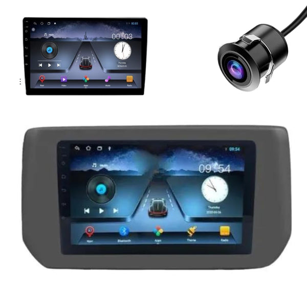 Modorwy Original QLED 9” Zlink Car Android Stereo | OS 13 | 2GB+32GB | Display Support Car Play & Android Auto | incl. AHD Rear Camera & Frame Compatible with Maruti Swift 2024-1 Year Warranty