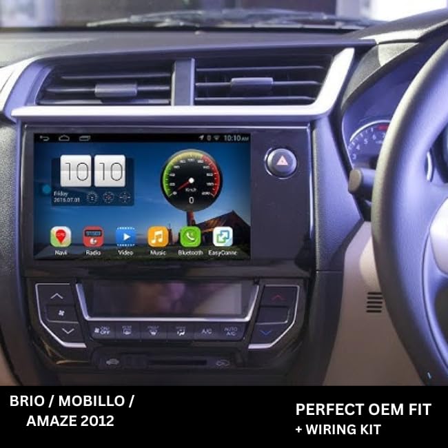 Modorwy 9 inch Car Android Frame Compatible with Honda Amaze 2012-2015 | Includes Wiring Harness Dashboard Panel | Durable & Scratch-Resistant | Easy...