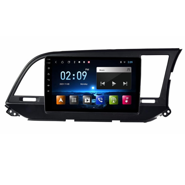 Original 9inch HD QLED Car Android Stereo | 2GB RAM & 32GB ROM | OS 13 Double Din Car Multimedia Player | incl. AHD Rear Camera & Frame Compatible with Hyundai Elantra 2017-1 Year Warranty