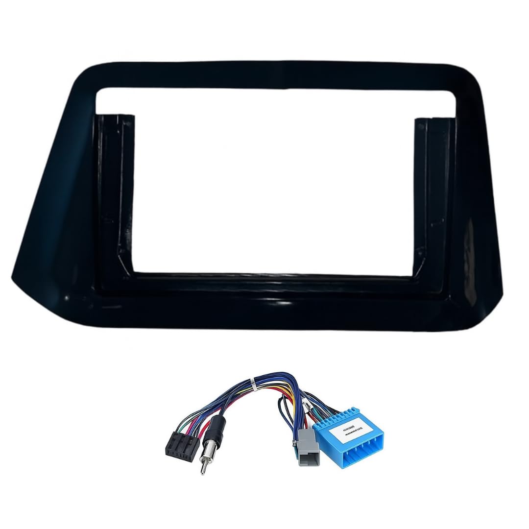 Modorwy 9" Car Android Frame Compatible with Maruti Brezza VXI 2022-2025 | Includes Wiring Harness Dashboard Panel | Durable & Scratch-Resistant | Easy Plug & Play Installation