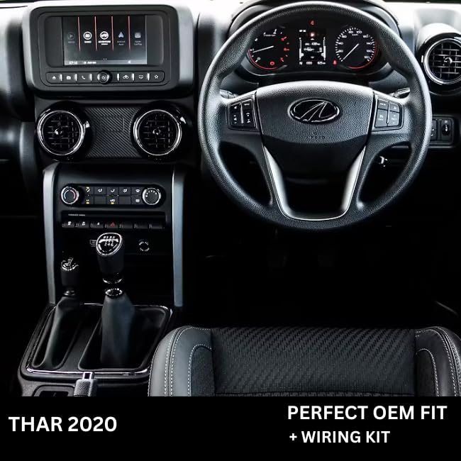 9 inch Car Android Frame Compatible with Mahindra XUV 300 | Includes Plug & Play Wiring Harness | Premium ABS Material | Scratch & Heat Resistant Design