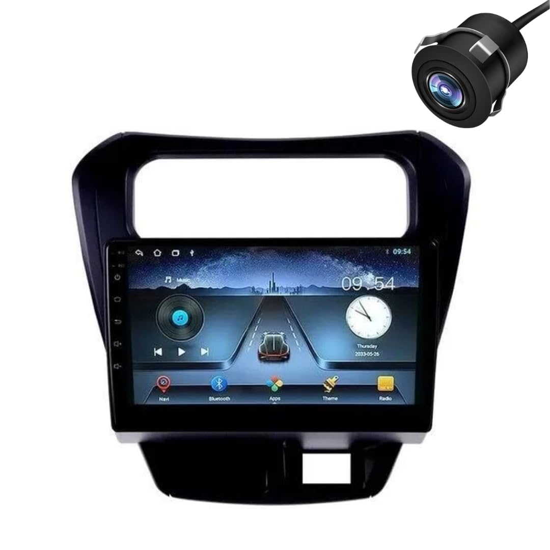 Modorwy Original QLED 9” Zlink Car Android Stereo | OS 13 | 2GB+32GB | Display Support Car Play & Android Auto | incl. AHD Rear Camera & Frame Compatible with Maruti Alto 800-1 Year Warranty