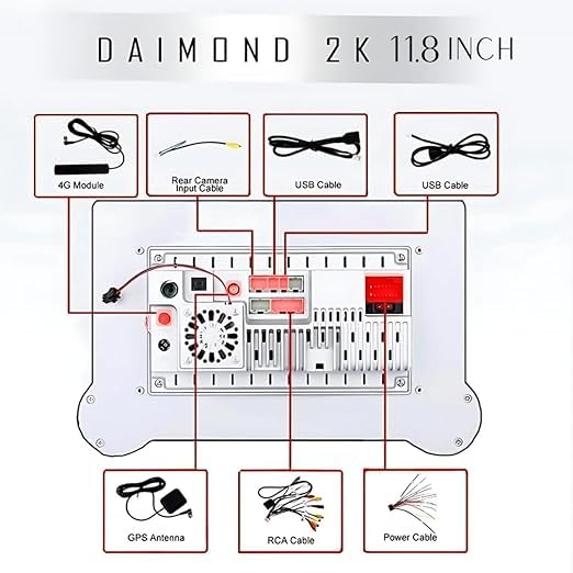 Modorwy Gemstone 10.1” 2K Android Car Stereo | 4GB+64GB | CarPlay & Android Auto