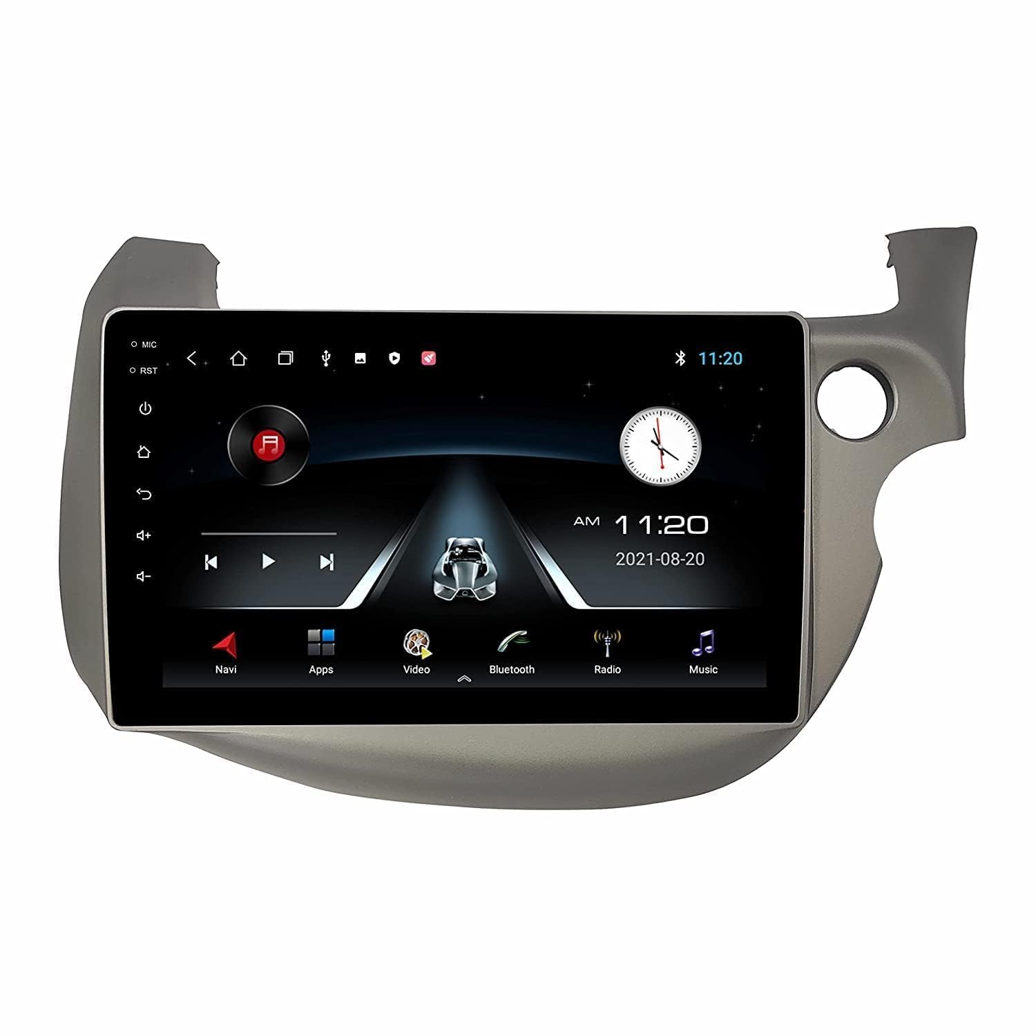 Original 9inch HD QLED Car Android Stereo | 2GB RAM & 32GB ROM | OS 13 Double Din Car Multimedia Player | incl. AHD Rear Camera & Frame Compatible with Honda Jazz 2007-2013 - 1 Year Warranty