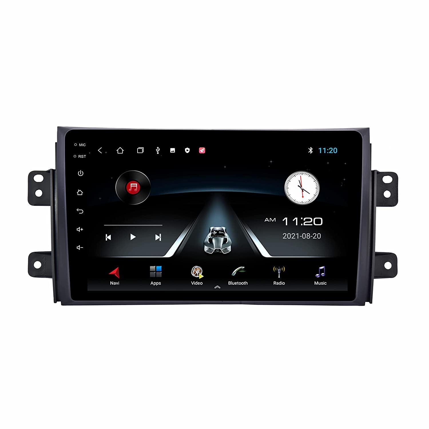 Modorwy Original 9inch HD QLED Car Android Stereo | 2GB RAM & 32GB ROM | OS 13 Double Din Car Multimedia Player | incl. AHD Rear Camera & Frame Compatible with Maruti SX4-1 Year Warranty