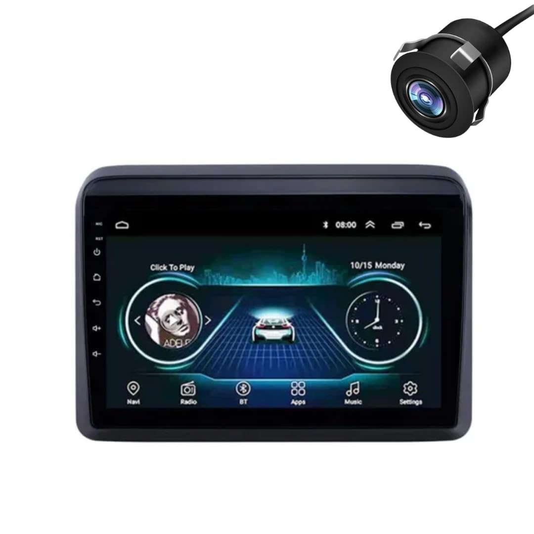 Modorwy Original QLED 9” Zlink Car Android Stereo | OS 13 | 2GB+32GB | Display Support Car Play & Android Auto | incl. AHD Rear Camera & Frame Compatible with Maruti Ertiga New - 1 Year Warranty