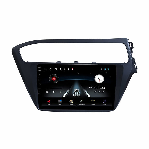 Modorwy Original 9inch HD QLED Car Android Stereo | 2GB RAM & 32GB ROM | OS 13 Double Din Car Multimedia Player | incl. AHD Camera & Frame Compatible with Hyundai i20 Elite 2018-2019 - 1 Year Warranty