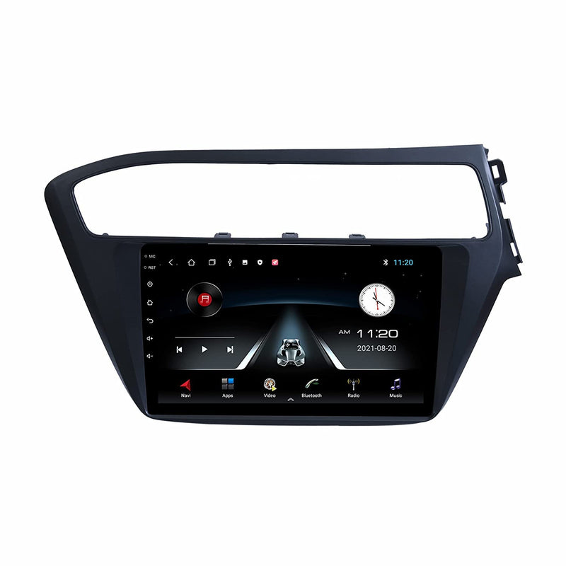 Modorwy Original 9inch HD QLED Car Android Stereo | 2GB RAM & 32GB ROM | OS 13 Double Din Car Multimedia Player | incl. AHD Camera & Frame Compatible with Hyundai i20 Elite 2018-2019 - 1 Year Warranty