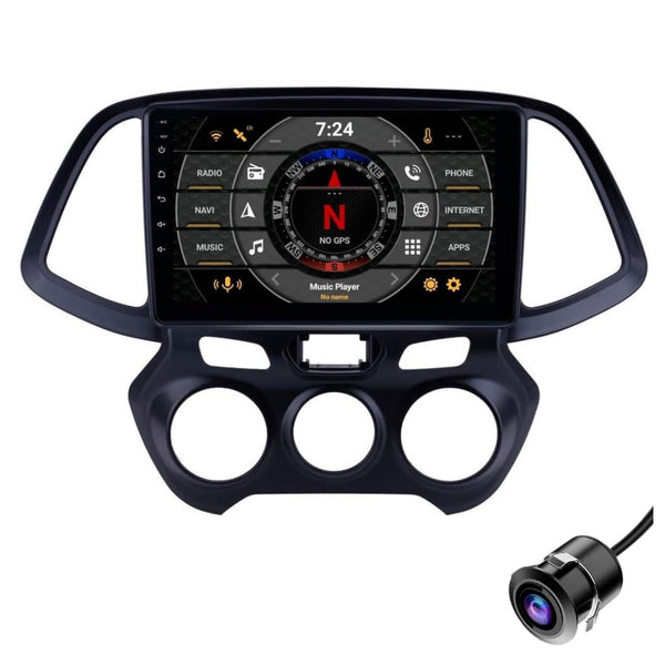 Modorwy Original 9inch HD QLED Car Android Stereo | 2GB RAM & 32GB ROM | OS 13 Double Din Car Multimedia Player | incl. AHD Rear Camera & Frame Compatible with Hyundai Santro New - 1 Year Warranty