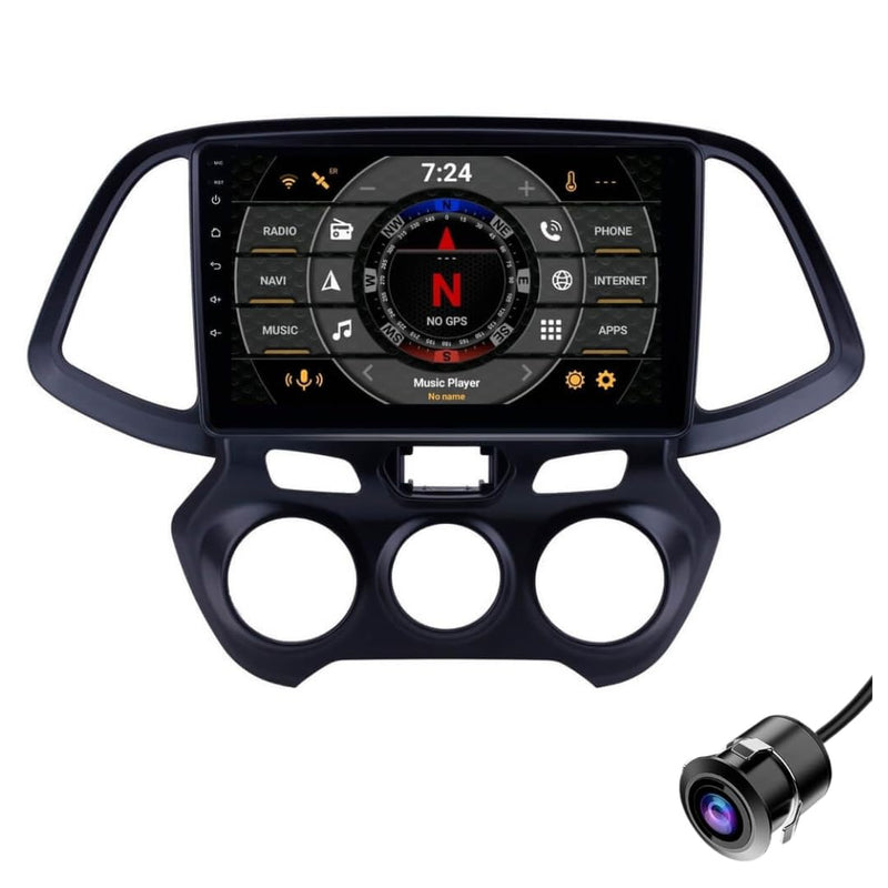 Modorwy Original 9inch HD QLED Car Android Stereo | 2GB RAM & 32GB ROM | OS 13 Double Din Car Multimedia Player | incl. AHD Rear Camera & Frame Compatible with Hyundai Santro New - 1 Year Warranty