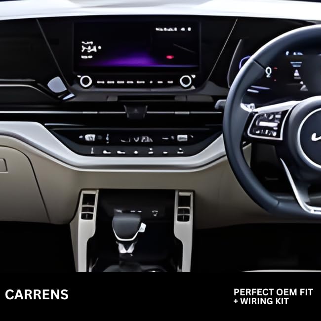 9 inch Car Android Frame Compatible with Kia Carrens | Includes Plug & Play Wiring Harness | Premium ABS Material | Scratch & Heat Resistant Design