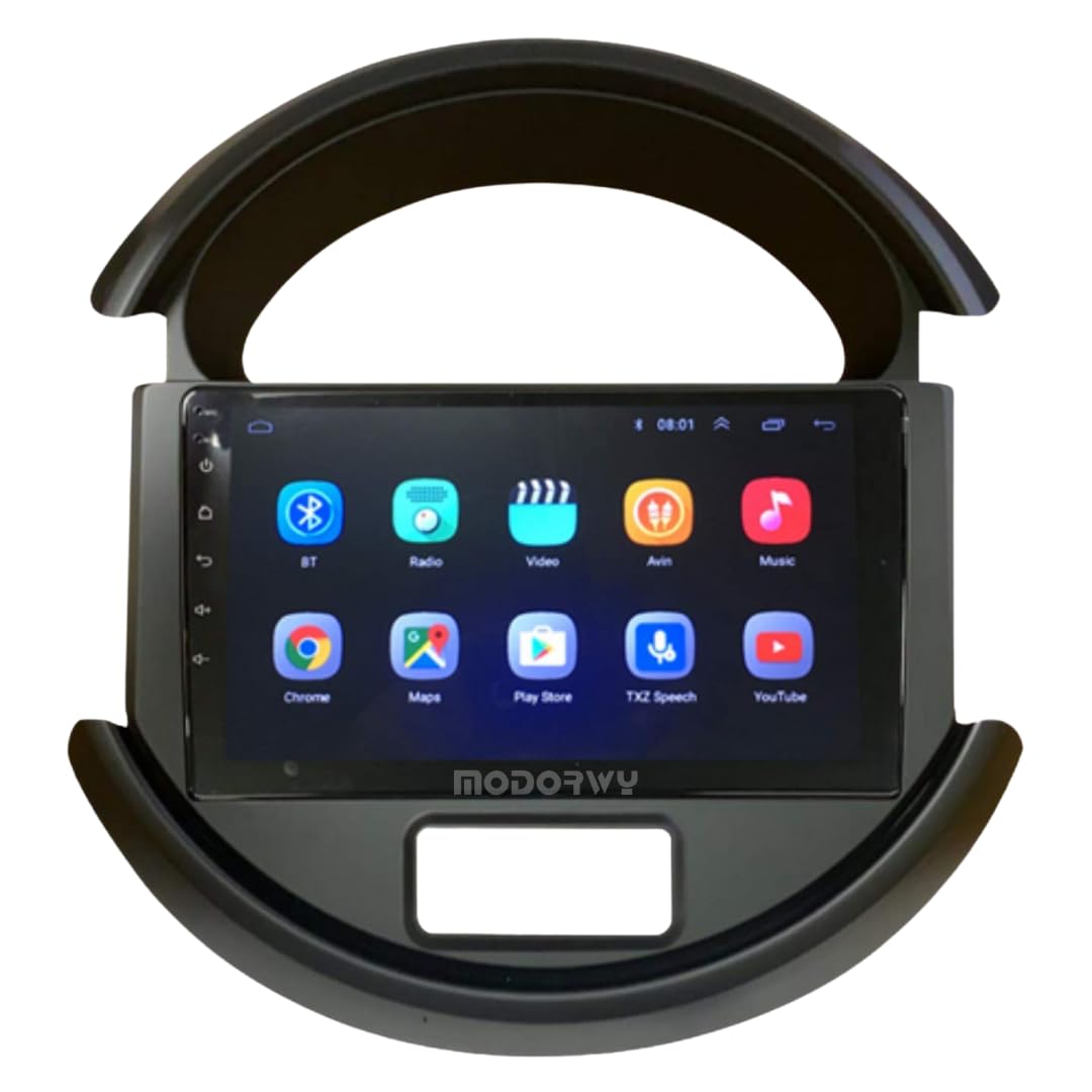 Modorwy Original 9inch HD QLED Car Android Stereo | 2GB RAM & 32GB ROM | OS 13 Double Din Car Multimedia Player | incl. AHD Rear Camera & Frame Compatible with Maruti S-Presso 2019-1 Year Warranty