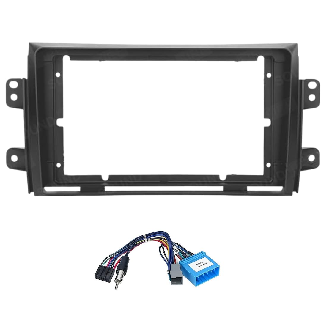 Modorwy 9" Car Android Frame Compatible with Maruti Frames | Includes Wiring Harness Dashboard Panel | Durable & Scratch-Resistant | Easy Plug & Play Installation (for SX4)