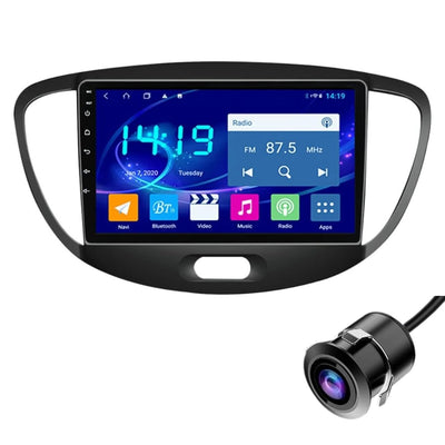 Modorwy Original 9inch HD QLED Car Android Stereo | 2GB RAM & 32GB ROM | OS 13 Double Din Car Multimedia Player | incl. AHD Rear Camera & Frame Compatible with Hyundai i10 2008-2013- 1 Year Warranty