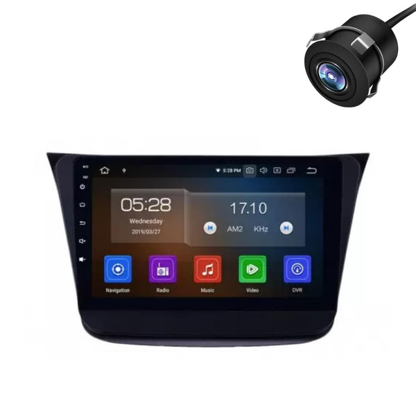 Original QLED 9” Zlink Car Android Stereo | OS 13 | 4GB+32GB | Display Support Car Play & Android Auto | incl. AHD Rear Camera & Frame Compatible with Maruti Wagon-R 2016-1 Year Warranty