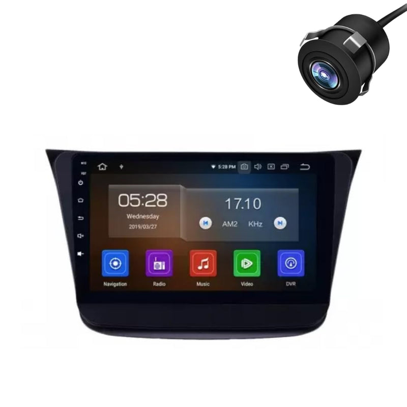 Original QLED 9” Zlink Car Android Stereo | OS 13 | 4GB+32GB | Display Support Car Play & Android Auto | incl. AHD Rear Camera & Frame Compatible with Maruti Wagon-R 2016-1 Year Warranty