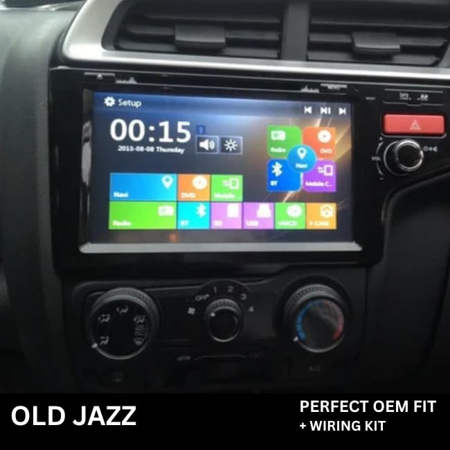 Modorwy 9 inch Car Android Frame Compatible with Honda Jazz 2008-2013 | Includes Wiring Harness Dashboard Panel | Durable & Scratch-Resistant | Easy...
