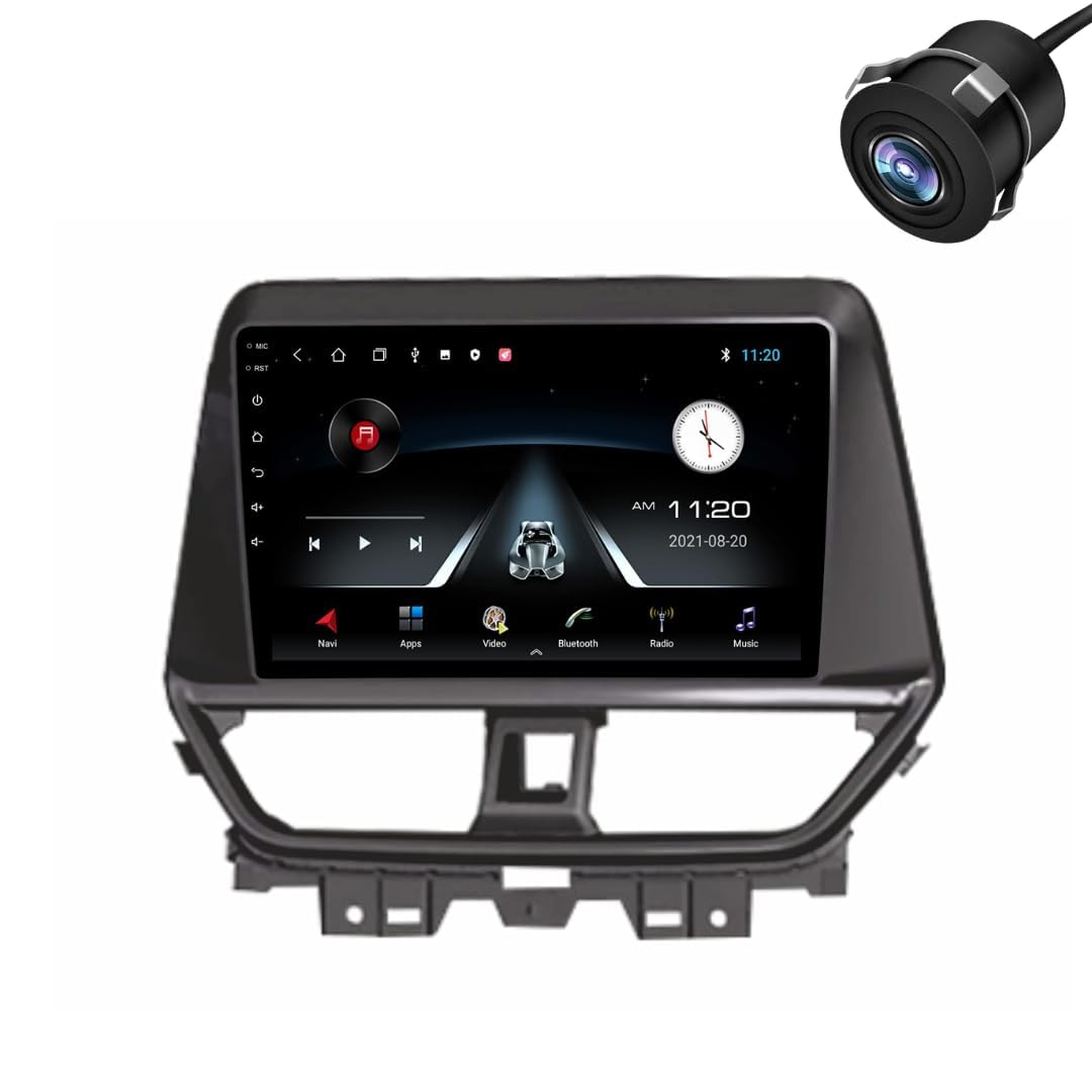 Modorwy Original QLED 9” Zlink Car Android Stereo | OS 13 | 2GB+32GB | Display Support Car Play & Android Auto | incl. AHD Rear Camera & Frame Compatible with Maruti Baleno 2022-1 Year Warranty