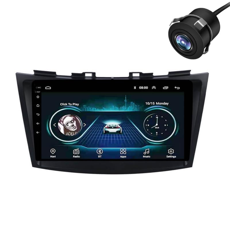 Original QLED 9” Zlink Car Android Stereo | OS 13 | 4GB+32GB | Display Support Car Play & Android Auto | incl. AHD Rear Camera & Frame Compatible with Maruti Ertiga Old- 1 Year Warranty