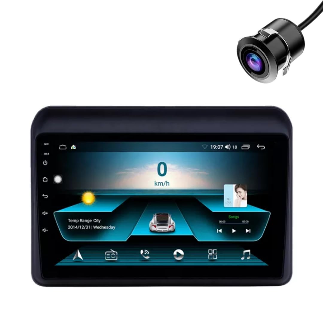 Modorwy Original QLED 9” Zlink Car Android Stereo | OS 13 | 2GB+32GB | Display Support Car Play & Android Auto | incl. AHD Rear Camera & Frame Compatible with Maruti XL6-1 Year Warranty