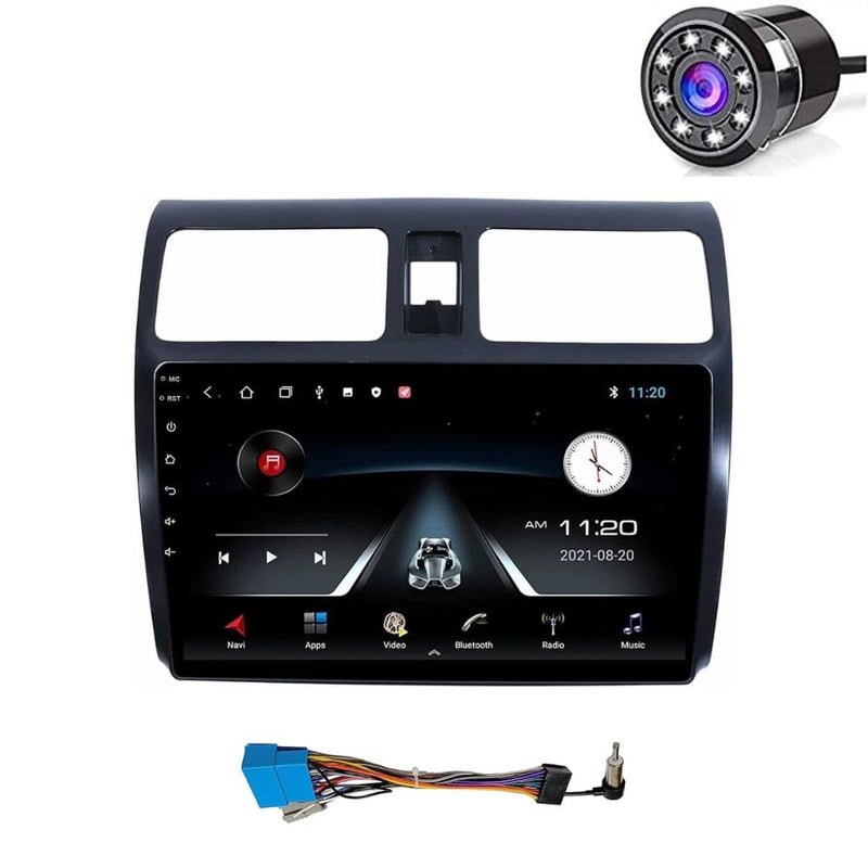 Modorwy Car Android System Maruti Swift 2005-2010 | OS 13 Stereo | 9Inch QLED HD IPS Touch | 2GB & 32GB | Double Din Car Multimedia Player | incl. AHD Rear Camera & Frame Compatible with Maruti Swift 2008-1 Year Warranty