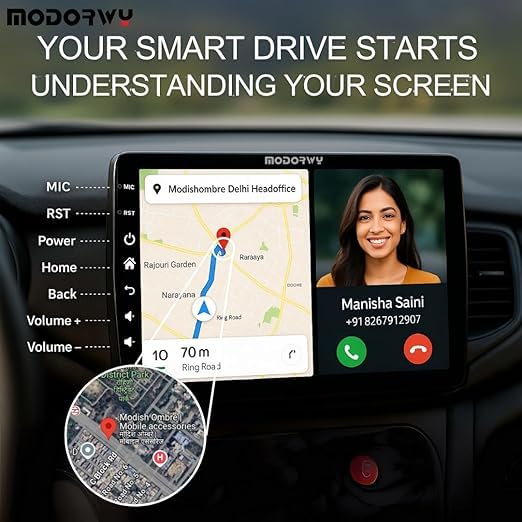 Original QLED 9” Zlink Car Android Stereo | OS 13 | 4GB+32GB | Display Support Car Play & Android Auto | incl. AHD Rear Camera & Frame Compatible with Maruti Ciaz 2016 - 1 Year Warranty