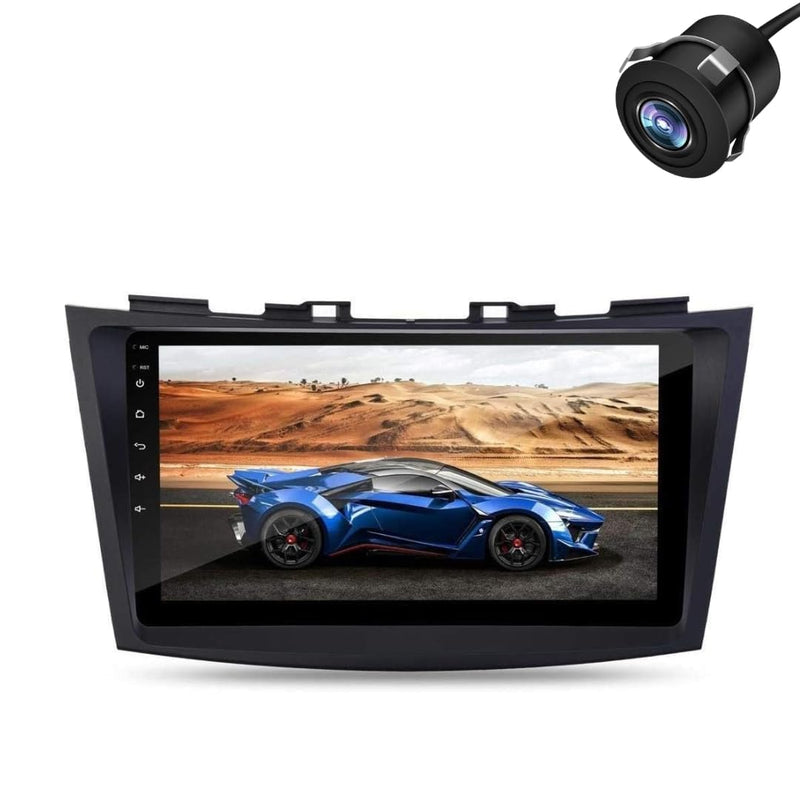Modorwy Original QLED 9” Zlink Car Android Stereo | OS 13 | 2GB+32GB | Display Support Car Play & Android Auto | incl. AHD Rear Camera & Frame Compatible with Maruti Swift 2011-2017 - 1 Year Warranty