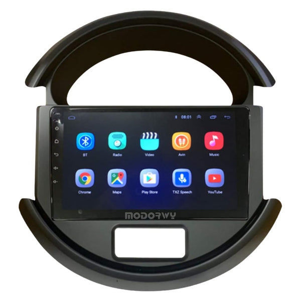 Modorwy Original QLED 9” Zlink Car Android Stereo | OS 13 | 2GB+32GB | Display Support Car Play & Android Auto | incl. AHD Rear Camera & Frame Compatible with Maruti S-Presso 2019-1 Year Warranty