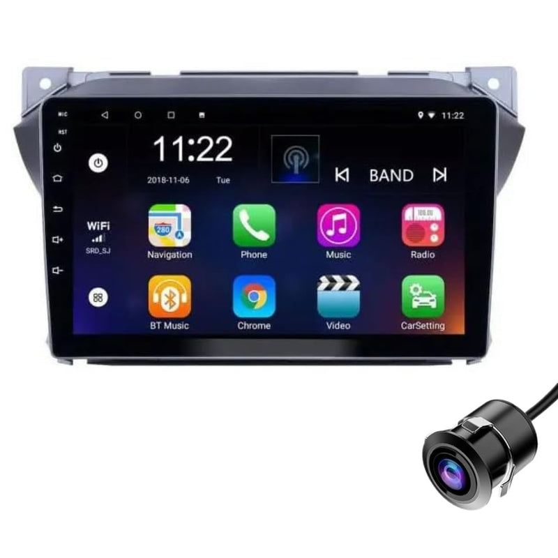 Modorwy Original 9inch HD QLED Car Android Stereo | 2GB RAM & 32GB ROM | OS 13 Double Din Car Multimedia Player | incl. AHD Rear Camera & Frame Compatible with Maruti A-Star - 1 Year Warranty