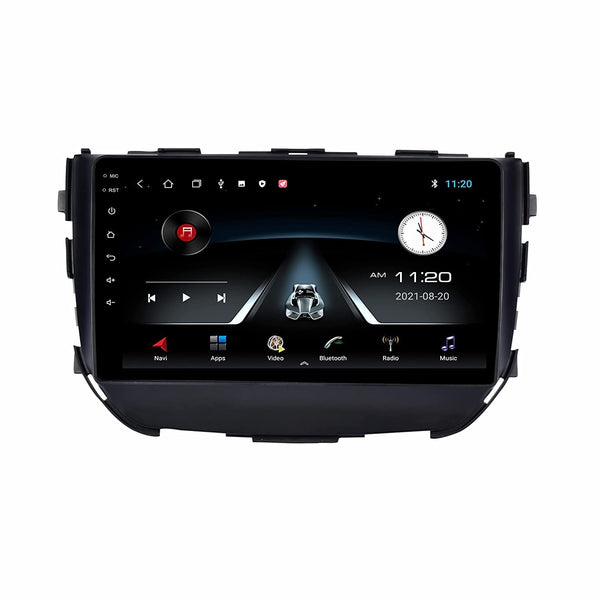 Modorwy Car Android System | OS 13 Stereo | 9 Inch QLED HD IPS Touch | 2GB & 32GB | Double Din Car Multimedia Player | Bluetooth Wi-Fi | incl. AHD Rear Camera & Frame Compatible with Maruti Brezza Old
