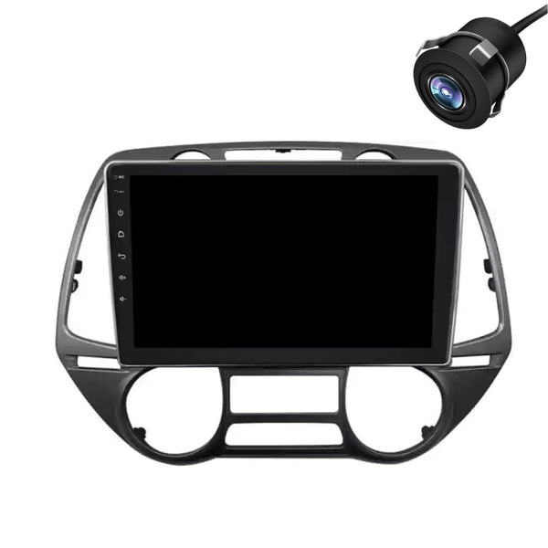 Modorwy Original 9” QLED Car Media Player with Car Play & Android Auto | Android Stereo OS 13 | 1GB+32GB | Free AHD Camera | Frame Compatible with Hyundai i20 2008-2011  (1 Year Replacement Warranty)