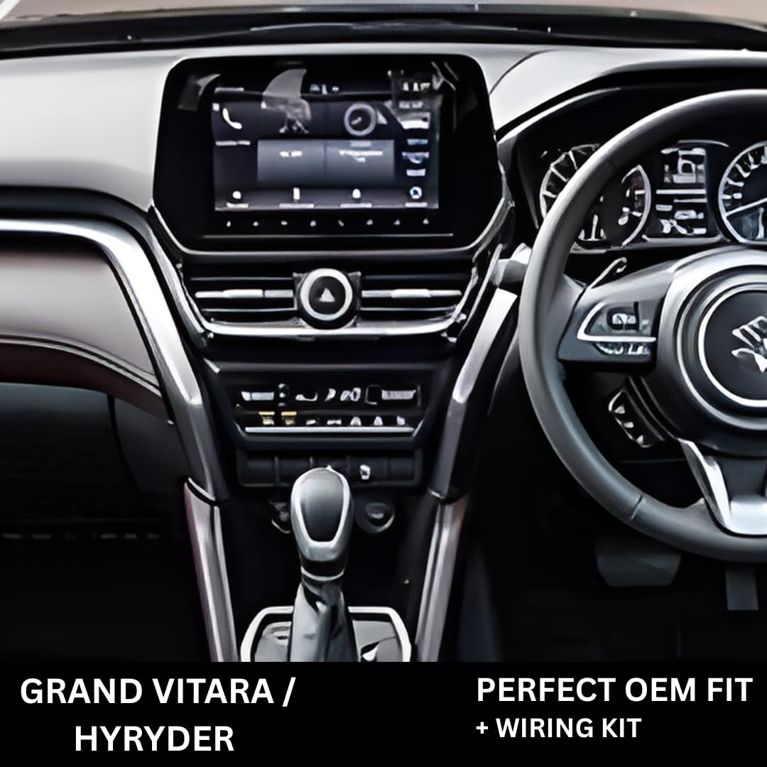 Modorwy 9" Car Android Frame Compatible with Maruti Grand Vitara | Includes Wiring Harness Dashboard Panel | Durable & Scratch-Resistant | Easy Plug & Play Installation