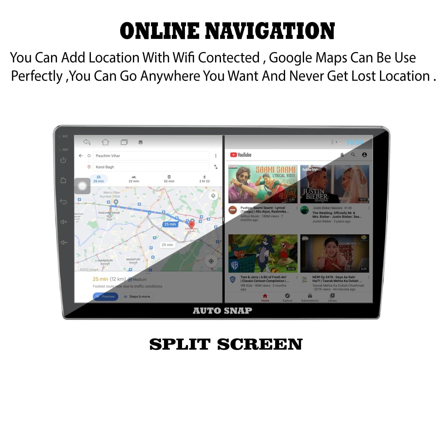 Modorwy TS7 9" Android 13 Car Stereo | 2GB+32GB | IPS HD | Bluetooth | Wi-Fi | GPS | Split Screen | 1Yr Warranty