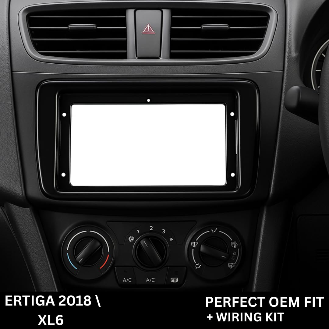 Modorwy 9" Car Android Frame Compatible with Maruti XL6 | Includes Wiring Harness Dashboard Panel | Durable & Scratch-Resistant | Easy Plug & Play Installation