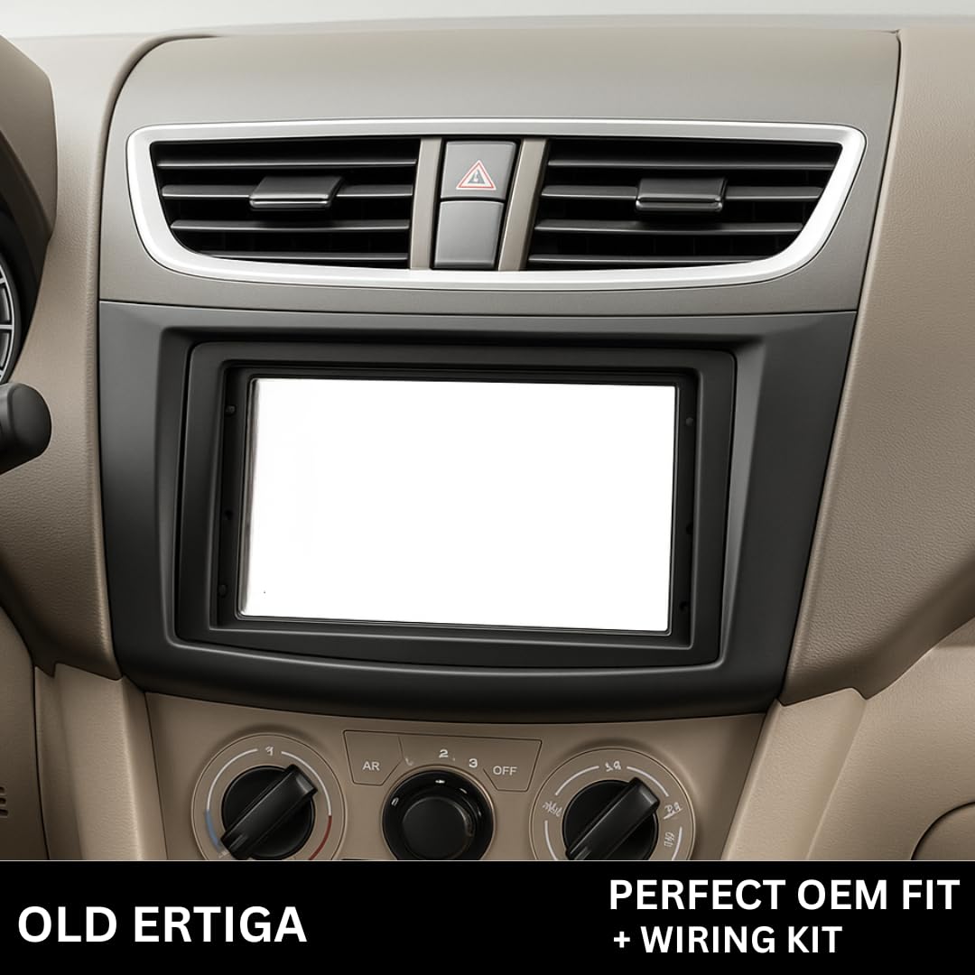 Modorwy 9" Car Android Frame Compatible with Maruti Ertiga 2012-2018 | Includes Wiring Harness Dashboard Panel | Durable & Scratch-Resistant | Easy Plug & Play Installation