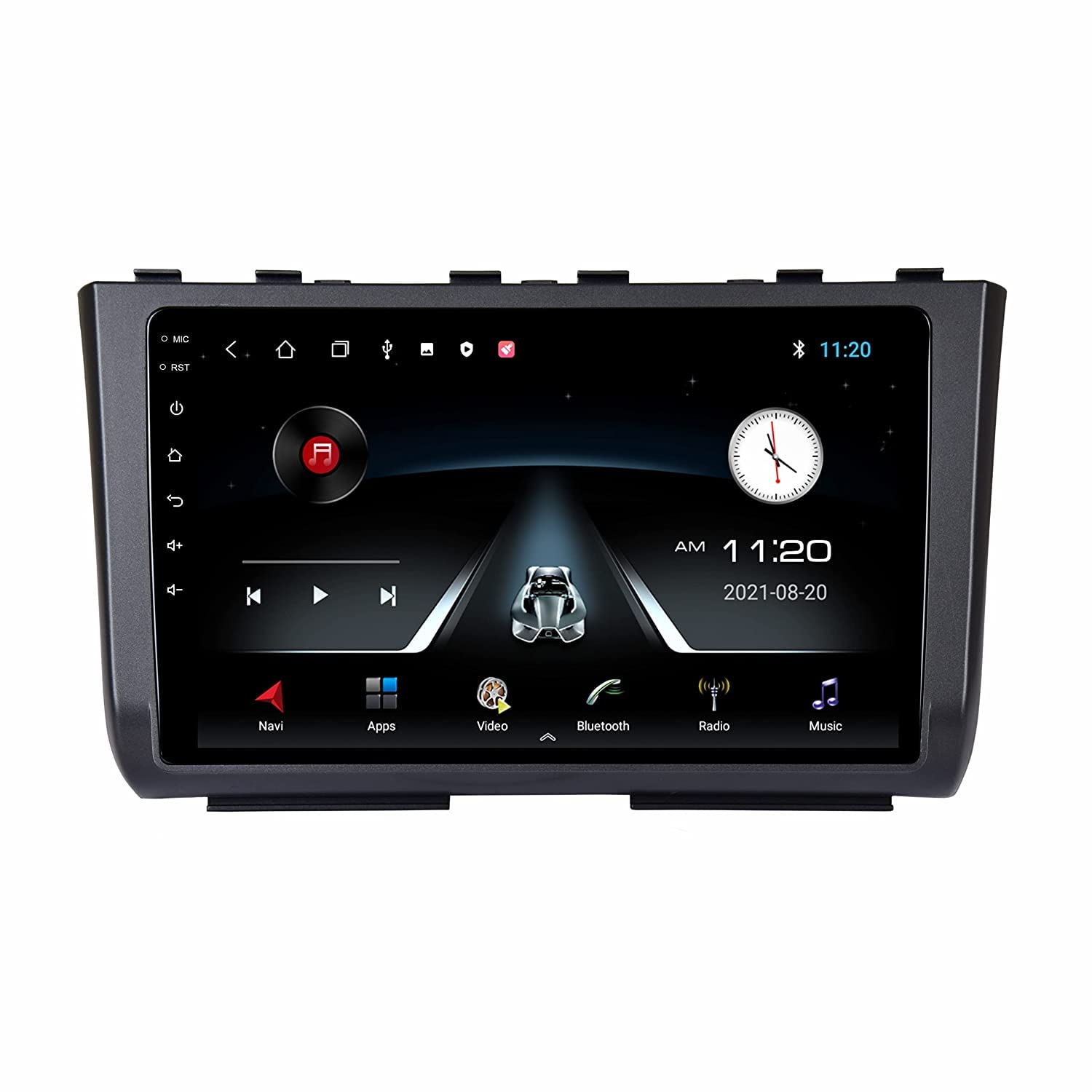 Modorwy Original 9inch HD QLED Car Android Stereo | 2GB RAM & 32GB ROM | OS 13 Double Din Car Multimedia Player | incl. AHD Rear Camera & Frame Compatible with Hyundai Creta 2020-1 Year Warranty