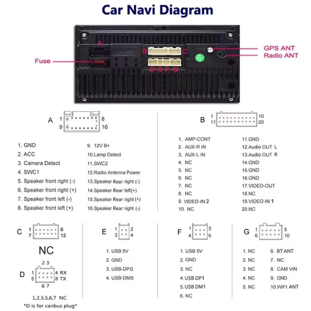 Modorwy TS7 9" Android 13 Car Stereo with AHD Reverse Camera | 2GB RAM / 32GB ROM | QLED HD Screen | GPS Navigation | Wi-Fi | Bluetooth | Universal Double Din Car Multimedia Player