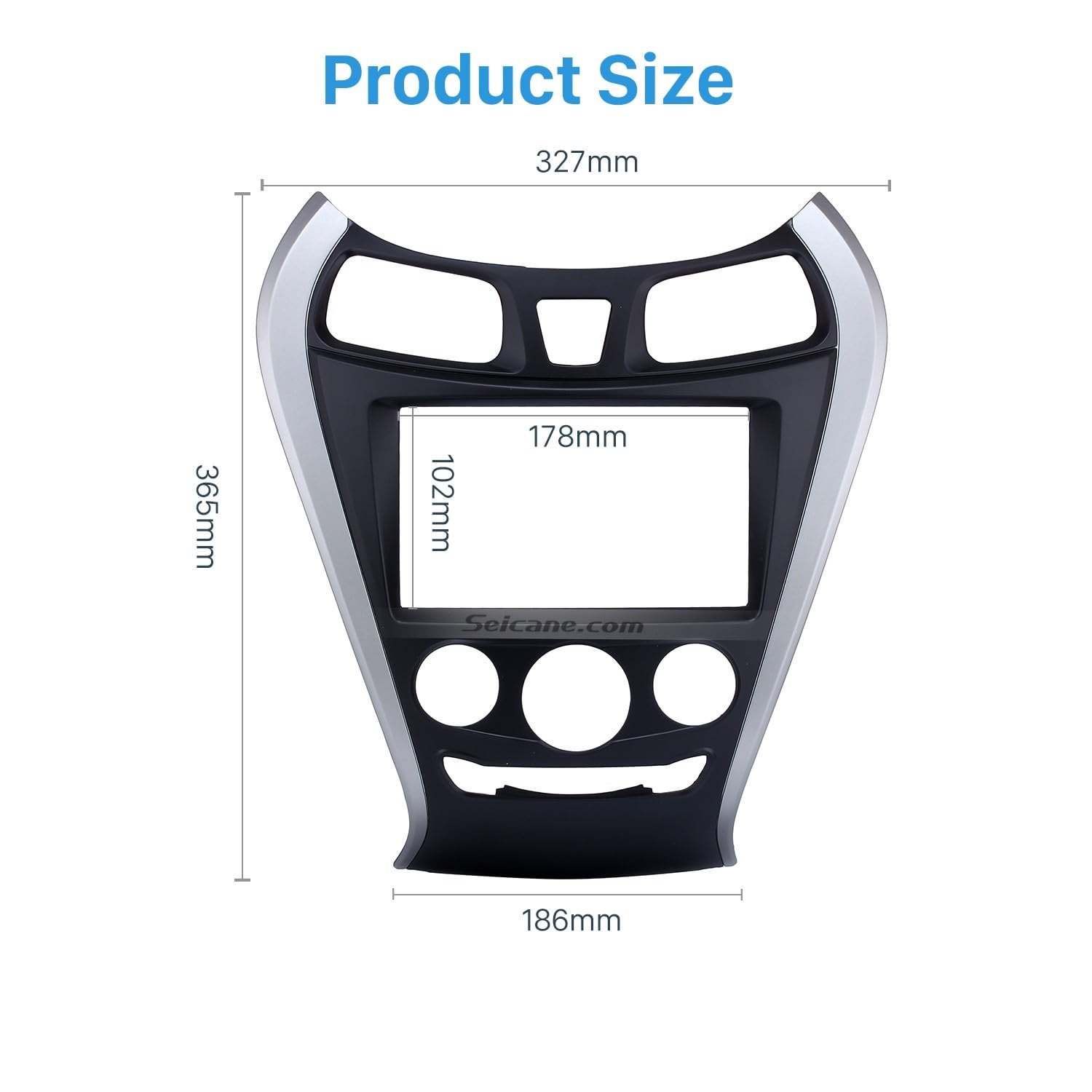 Modorwy ABS300 9" Frame for Hyundai EON (2012–2017) with Wiring