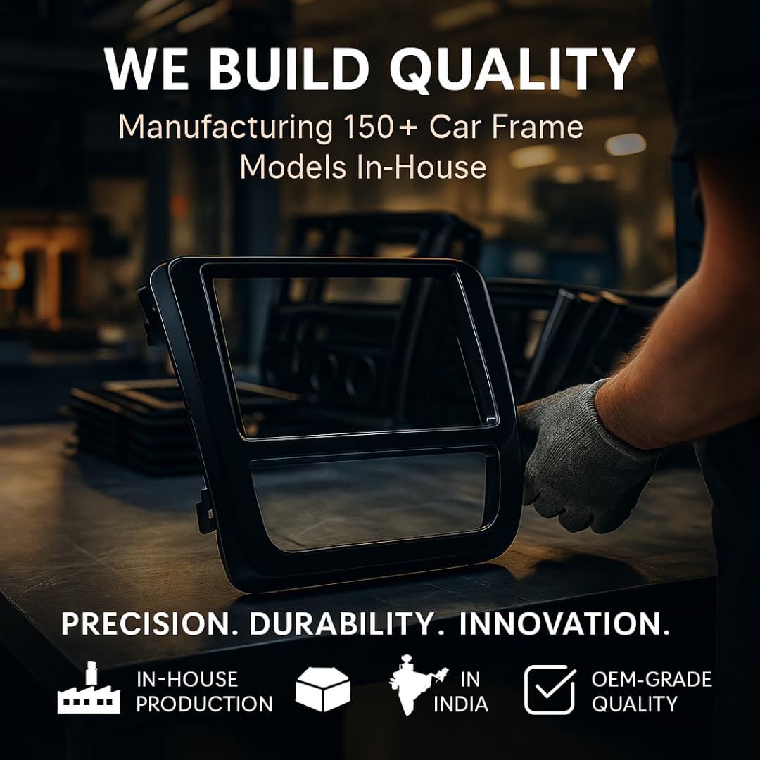 9 inch Car Android Frame Compatible with Tata Indica Vista | Includes Plug & Play Wiring Harness | Premium ABS Material | Scratch & Heat Resistant Design