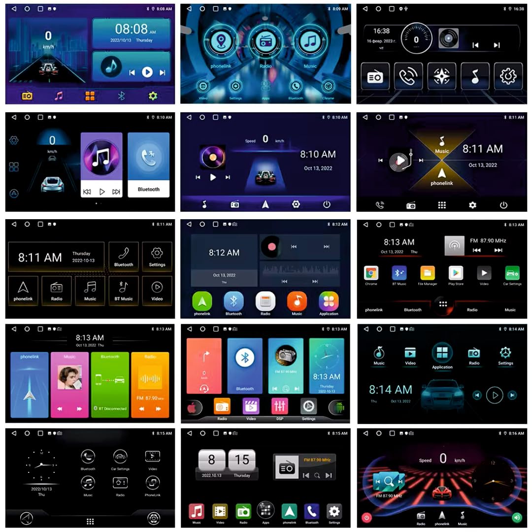 Modorwy TS9 9" Android Car Stereo | 2GB+32GB | QLED Touchscreen | Android 13 | Wireless CarPlay & Android Auto | 2GB RAM + 32GB ROM | GPS Navigation | Bluetooth & Wi-Fi | Mirror Link / Steering Wheel Control Support | Split-Screen